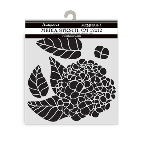 Stamperia Quiet Days Thick Stencil 12x12cm Hydrangea (KSTDS64)