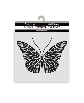 Stamperia Quiet Days Thick Stencil 12x12cm Butterfly (KSTDS65)