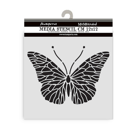 Stamperia Quiet Days Thick Stencil 12x12cm Butterfly (KSTDS65)
