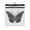 Stamperia Quiet Days Thick Stencil 12x12cm Butterfly (KSTDS65)