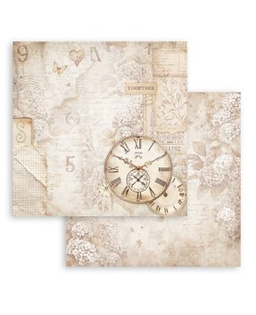 Stamperia Quiet Days 12x12 Inch Paper Sheet Clock (10pcs) (SBB1104)