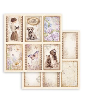 Stamperia Quiet Days 12x12 Inch Paper Sheet 6 Cards (10pcs) (SBB1105)