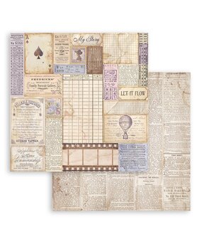 Stamperia Quiet Days 12x12 Inch Paper Sheet Mixed Backgrounds (10pcs) (SBB1106)