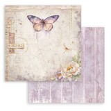 Stamperia Quiet Days 12x12 Inch Paper Sheet Butterfly (10pcs) (SBB1108)