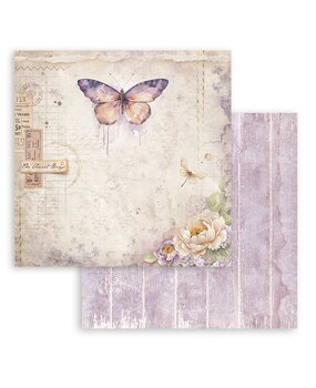 Stamperia Quiet Days 12x12 Inch Paper Sheet Butterfly (10pcs) (SBB1108)