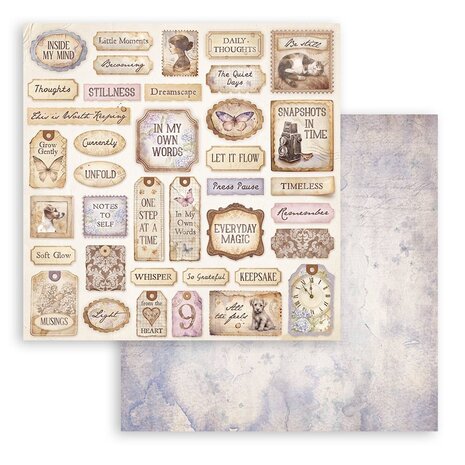 Stamperia Quiet Days 8x8 Inch Paper Pack (SBBS134)