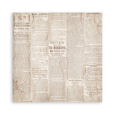 Stamperia Quiet Days 8x8 Inch Maxi Paper Pack (Single Face) (SBBSXB19)