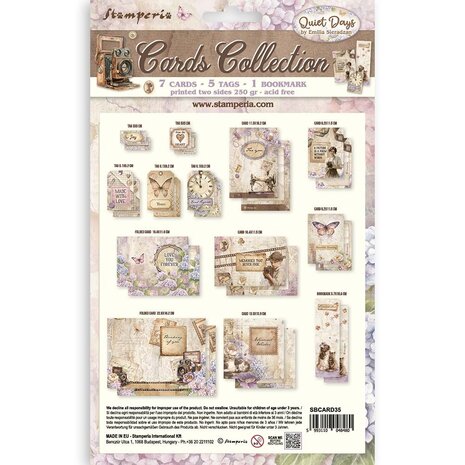 Stamperia Quiet Days Cards Collection (SBCARD35) (DISCONTINUED)