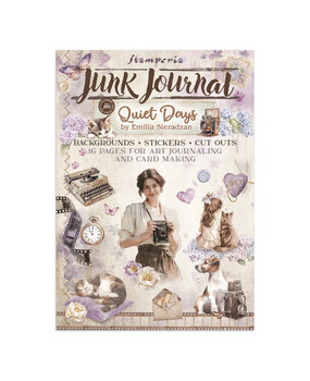 Stamperia Quiet Days Junk Journal Stickers, Backgrounds, Cut-Outs (SBJK08)