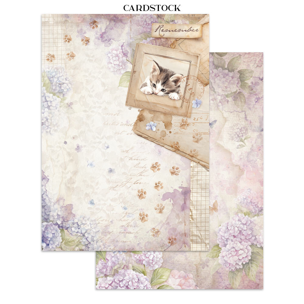 Stamperia Quiet Days Junk Journal Stickers, Backgrounds, Cut-Outs (SBJK08)