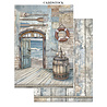 Stamperia Silent Sea Junk Journal stickers, Backgrounds, Cut-Outs (SBJK13)