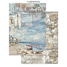 Stamperia Silent Sea Junk Journal stickers, Backgrounds, Cut-Outs (SBJK13)