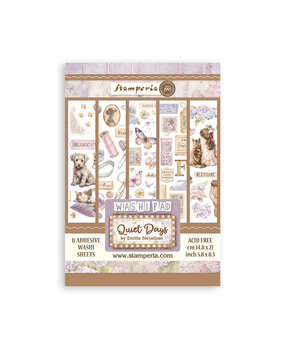 Stamperia Quiet Days A5 Washi Pad (8pcs) (SBW26)