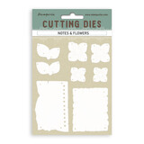 Stamperia Quiet Days A6 Cutting Dies Notes and Flowers (SFT16)