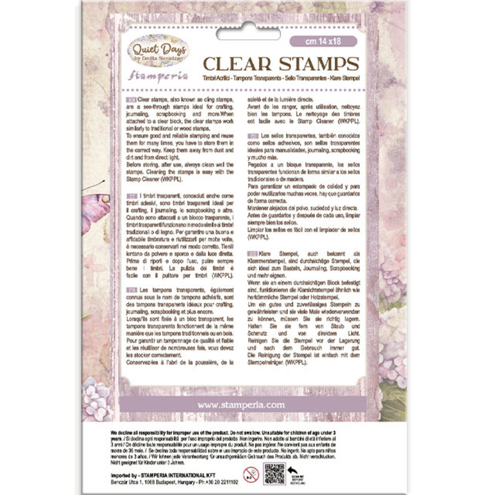 Stamperia Quiet Days Clear Stamp Hydrangea (WTK229)