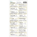 Mintay Art Journal Paper Stickers 6x12 Inch Dictionary Words Love (MT-ART-S04)