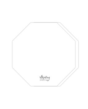 Mintay Basic Octagon Card Base White (5pcs) (MT-BASIC-C67)