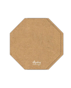 Mintay Basic Octagon Card Base Kraft (5pcs) (MT-BASIC-C68)