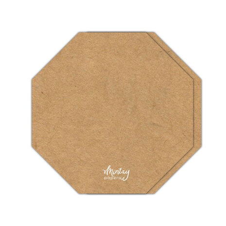 Mintay Basic Octagon Card Base Kraft (5pcs) (MT-BASIC-C68)