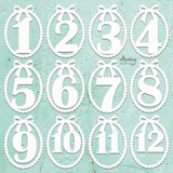 Mintay Chippies Decor 12x12 Inch Baby Milestones (MT-CHIP2-D111)