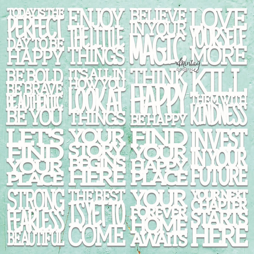 Mintay Chippies Decor 12x12 Inch Motivational Words (MT-CHIP2-D113) Mintay Chippies Decor 12x12 Inch Motivational Words (MT-CHIP2-D113)