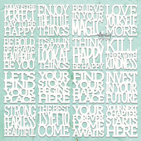 Mintay Chippies Decor 12x12 Inch Motivational Words (MT-CHIP2-D113) Mintay Chippies Decor 12x12 Inch Motivational Words (MT-CHIP2-D113)