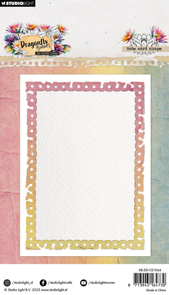 Studio Light Dragonfly Dreams Cutting Die Note Card Shape (HE-DD-CD1064)