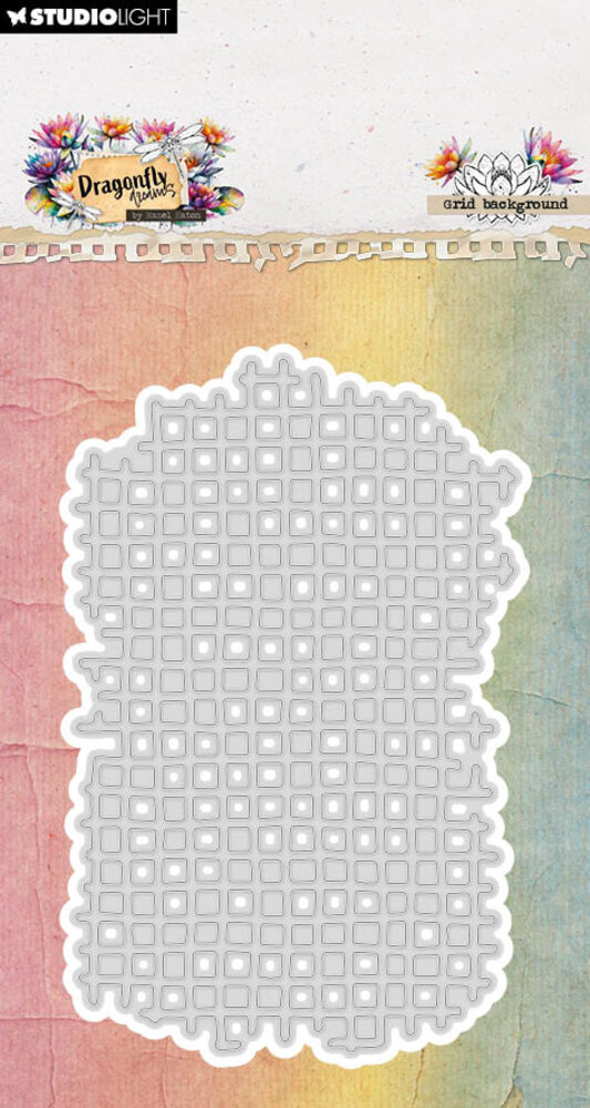 Studio Light Dragonfly Dreams Cutting Die Grid Background (HE-DD-CD1066)