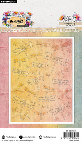 Studio Light Dragonfly Dreams Embossing Folder Dragonfly (HE-DD-EMB33)
