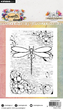 Studio Light Dragonfly Dreams Clear Stamp Dragonfly Background (HE-DD-STAMP907)
