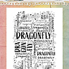 Studio Light Dragonfly Dreams Clear Stamp Grunge Word Cloud (HE-DD-STAMP909)