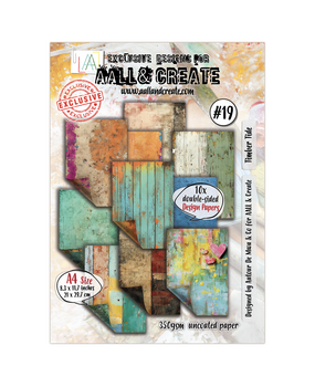 Aall and Create Treasure Trove A4 Design Paper Timber Tide (AALL-PA-019)