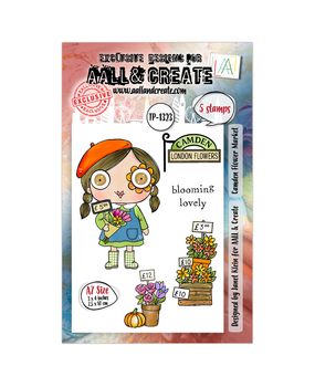 Aall and Create Postcards from London A7 Stamp Set Camden Flower Market (AALL-TP-1323)