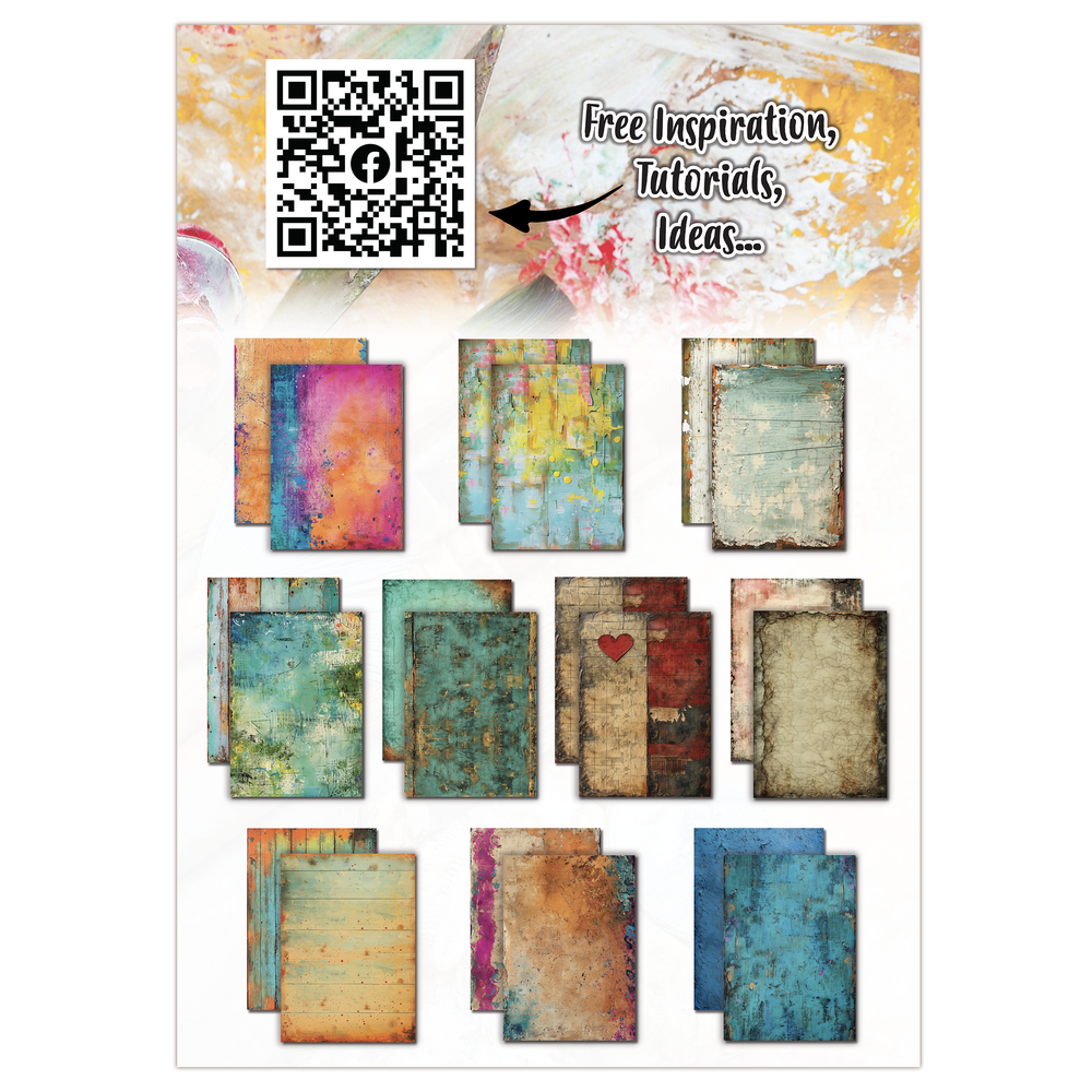 Aall and Create Treasure Trove A4 Design Paper Timber Tide (AALL-PA-019)