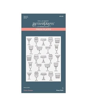 Spellbinders Classy Glasses Press Plate (BP-209)