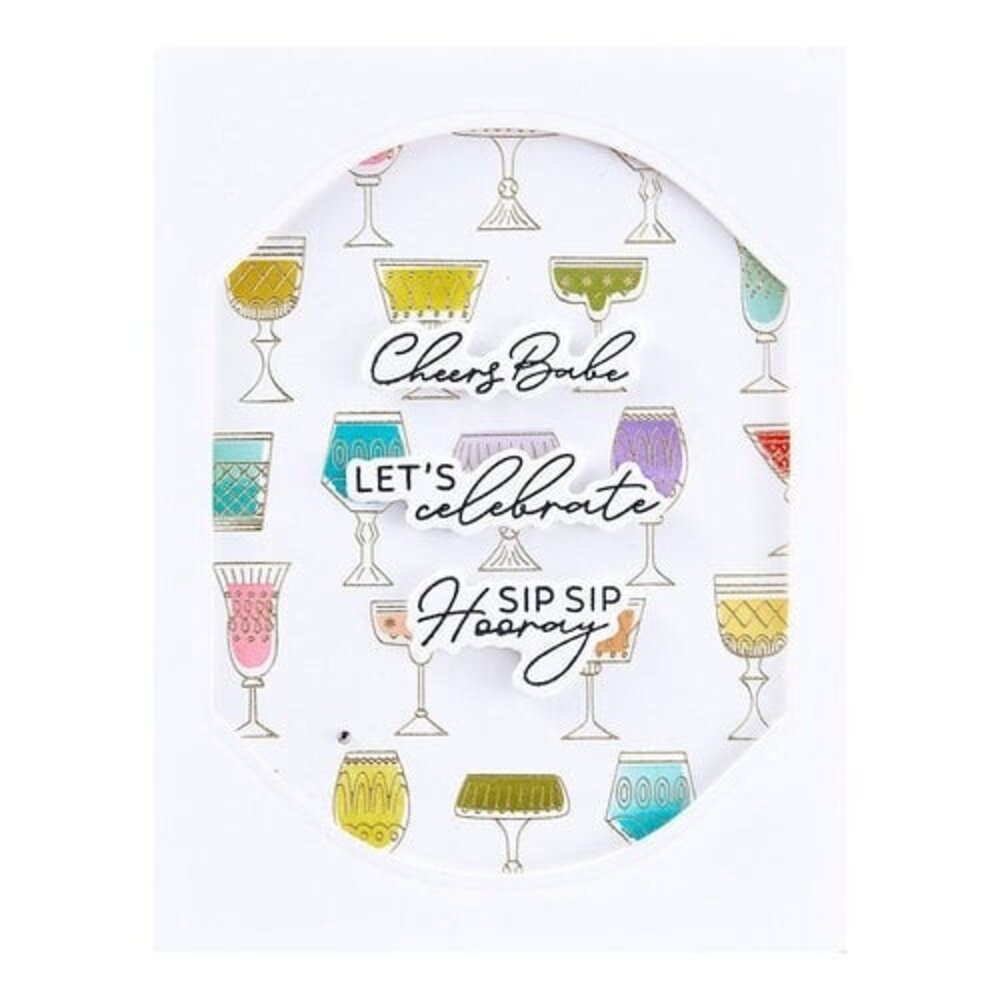 Spellbinders Classy Glasses Press Plate (BP-209)