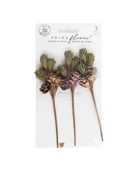 Prima Marketing Twinkle & Treats Flowers Evergreen Sprigs (3pcs) (680305) Prima Marketing Twinkle & Treats Flowers Evergreen Sprigs (3pcs) (680305)