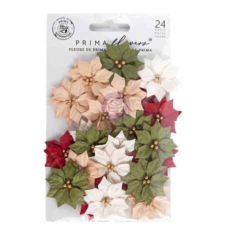 Prima Marketing Twinkle & Treats Flowers Holiday Blooms (24pcs) (680329) Prima Marketing Twinkle & Treats Flowers Holiday Blooms (24pcs) (680329)