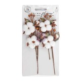 Prima Marketing Twinkle & Treats Flowers Snowy Cotton (4pcs) (680350)