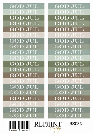 Reprint Home For Christmas 10x16cm Stickers (RS029)