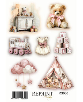 Reprint Happiness Baby Girl 10x20cm Stickers (RS030) Reprint Happiness Baby Girl 10x20cm Stickers (RS030)