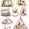 Reprint Happiness Baby Girl 10x20cm Stickers (RS030)