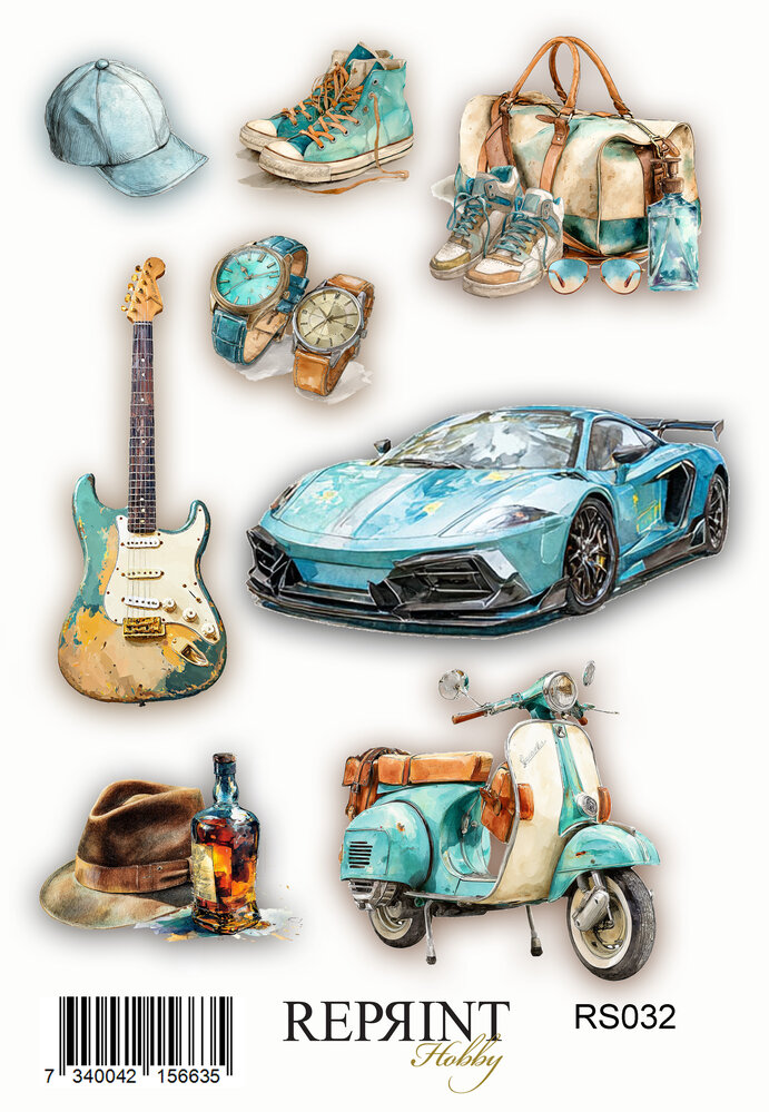 Reprint Masculine Moments 10x16cm Stickers (RS032)