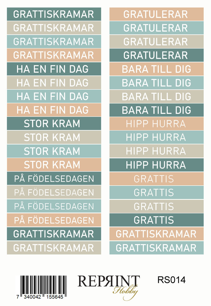 Reprint Masculine Moments 10x20cm Stickers (RS032) Reprint Masculine Moments 10x20cm Stickers (RS032)