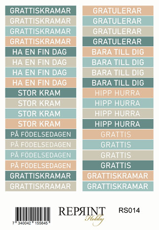 Reprint Masculine Moments 10x20cm Stickers (RS032) Reprint Masculine Moments 10x20cm Stickers (RS032)