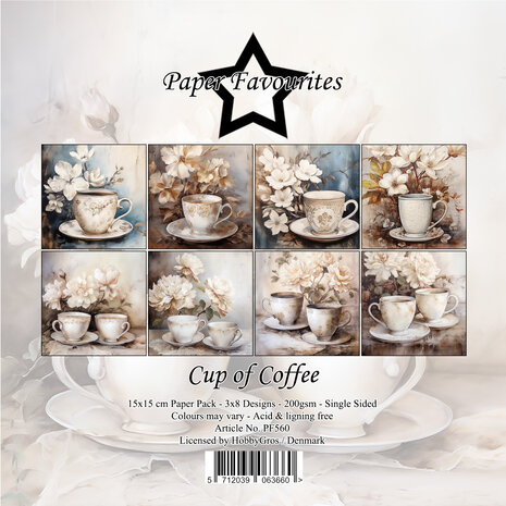 Paper Favourites Cup of Coffee 6x6 Inch Paper Pad (PF560) Paper Favourites Cup of Coffee 6x6 Inch Paper Pad (PF560)