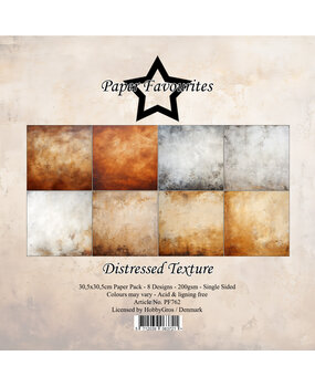 Paper Favourites Distressed Texture 12x12 Inch Paper Pad (PF762)
