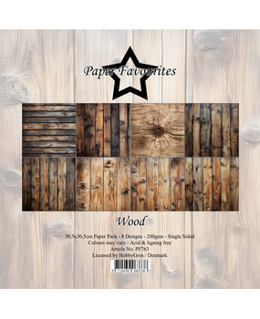 Paper Favourites Wood 12x12 Inch Paper Pad (PF763)