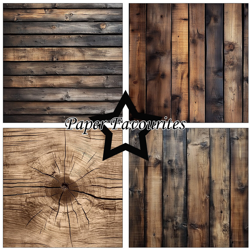 Paper Favourites Wood 12x12 Inch Paper Pad (PF763)