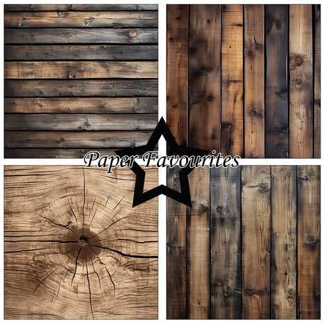 Paper Favourites Wood 12x12 Inch Paper Pad (PF763)